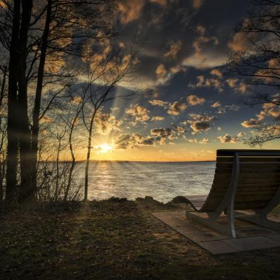 Sonnenuntergang am Steinhudermeer